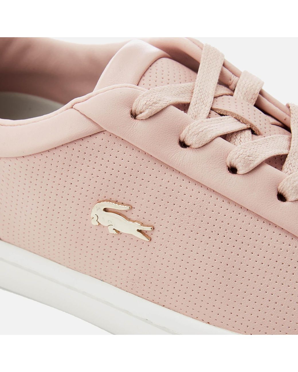 Luske Risikabel hvid Lacoste Straightset 118 2 Leather Cupsole Trainers in Pink | Lyst Australia