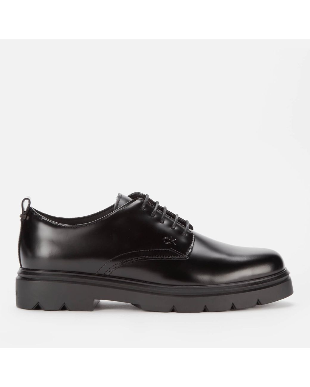 Calvin Klein Leather Derby Shoes in Black for Men | Lyst Canada