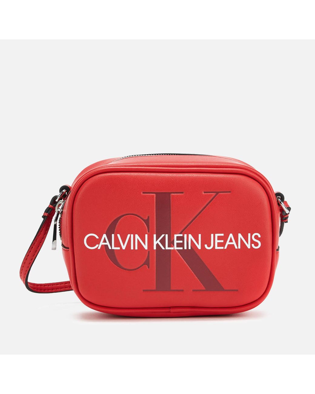 Calvin Klein Monogram Camera Bag in Red - Lyst