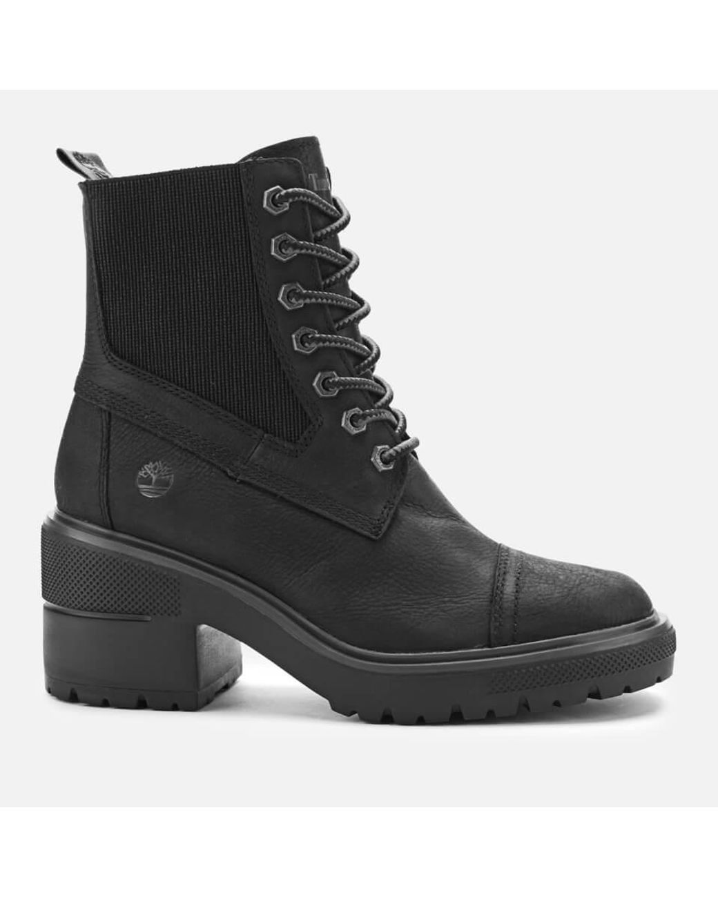 Timberland Silver Blossom Mid Boots in Black | Lyst