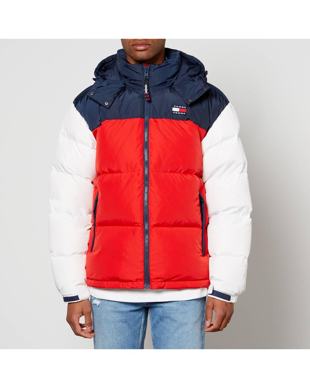 Tommy jeans colour block hotsell puffer jacket