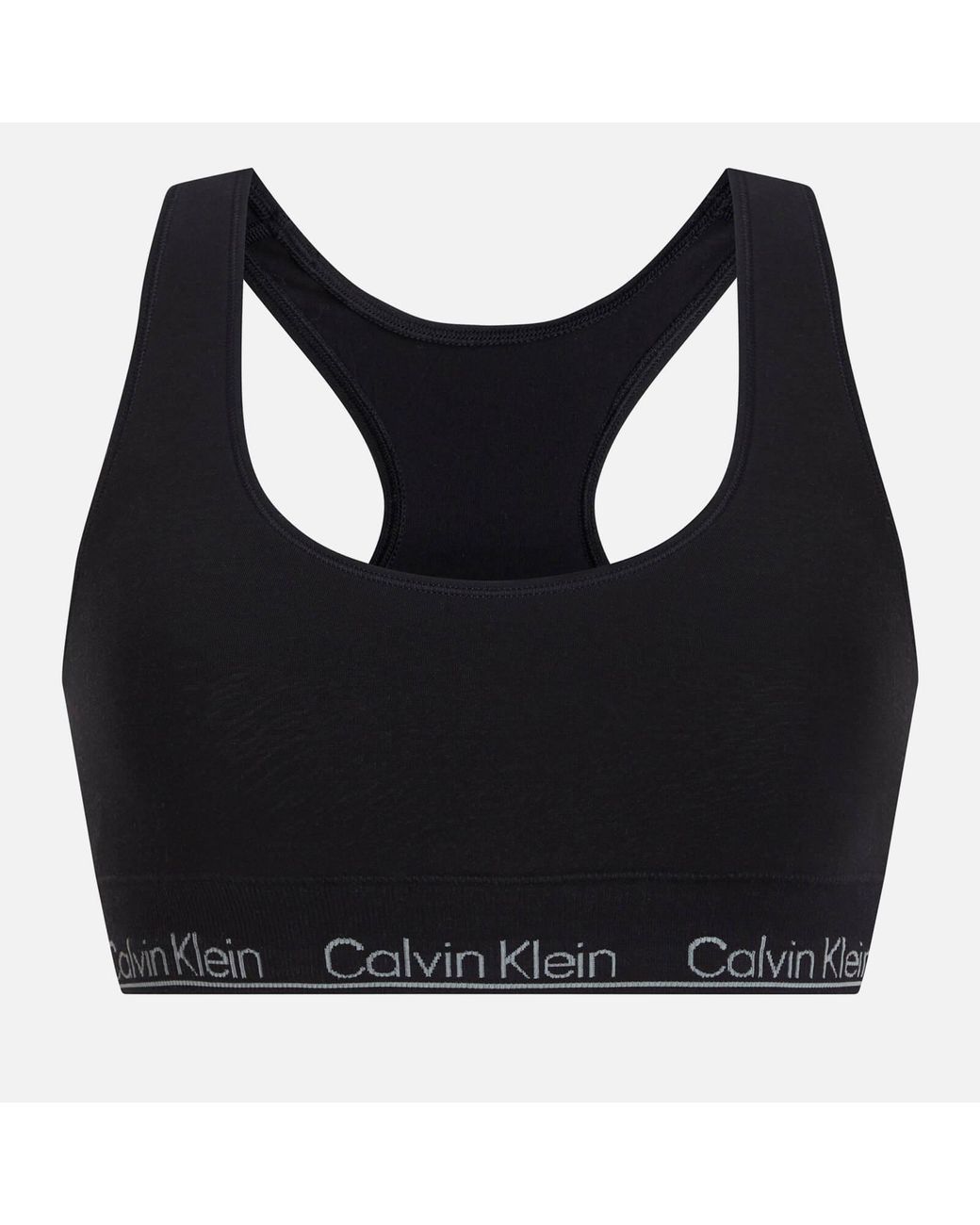 Calvin Klein Modern Seamless Stretch-jersey Bralette in Black