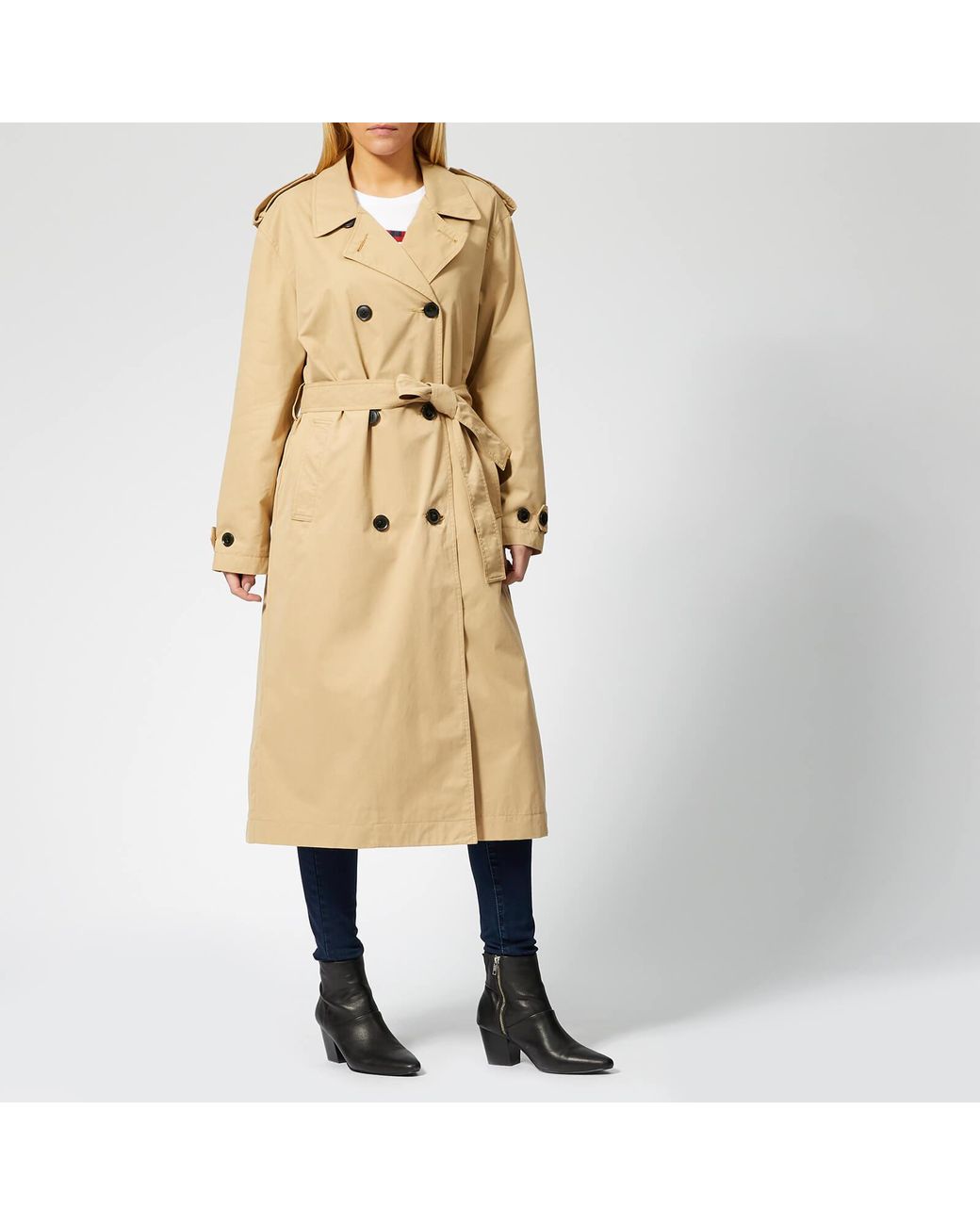 Levi's Kate Trench Coat in Natural | Lyst Canada