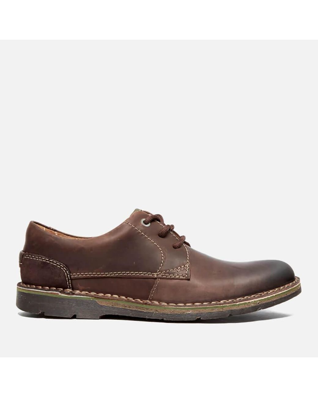 Clarks Edgewick Plain Leather Shoes in Brown for Men | Lyst