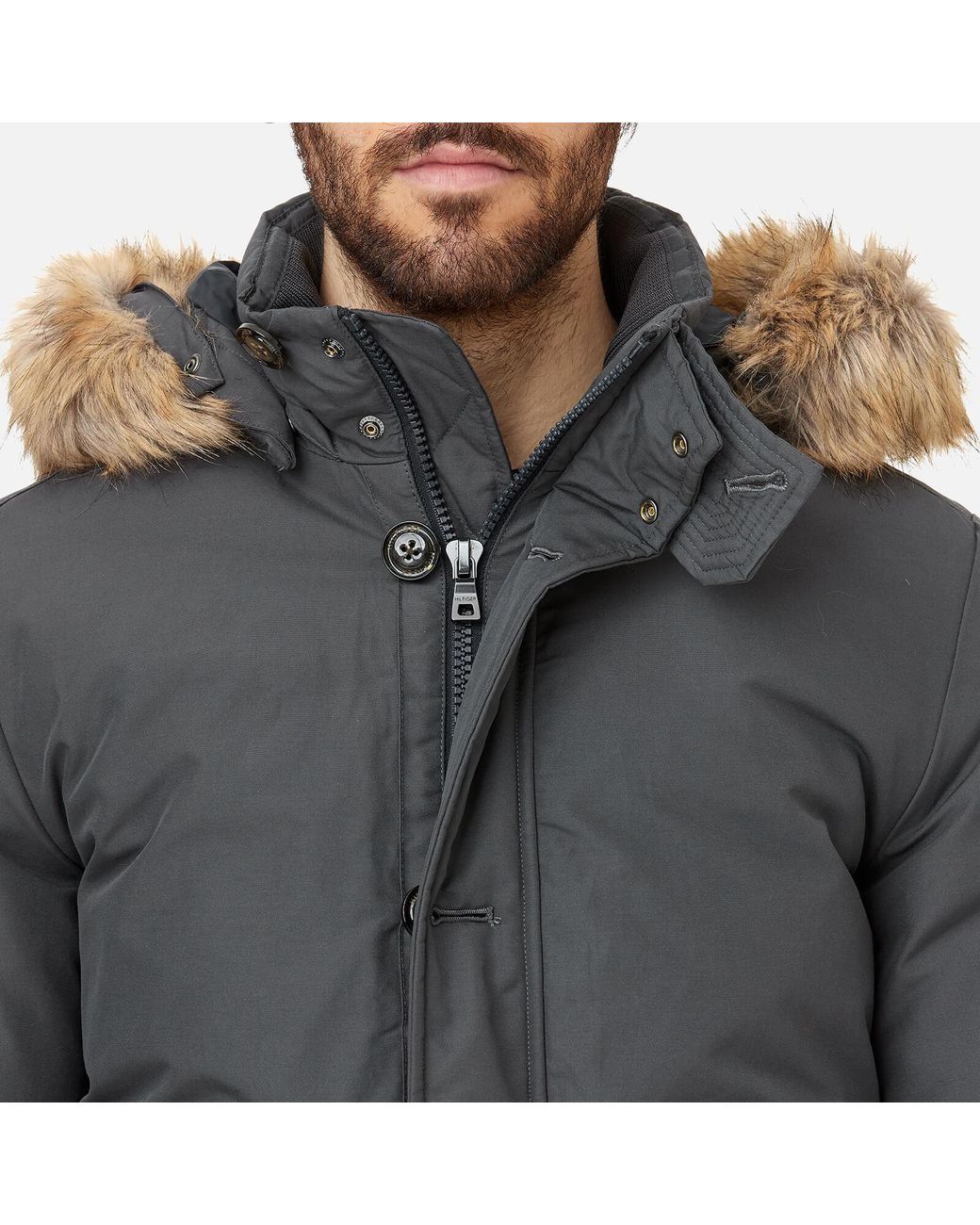 Tommy Hilfiger Hampton Down Bomber Jacket in Black for Men