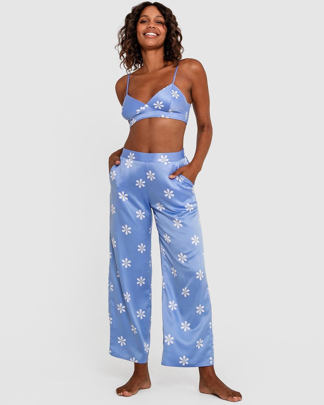 Bras N Things Valerie Long Pant in Blue