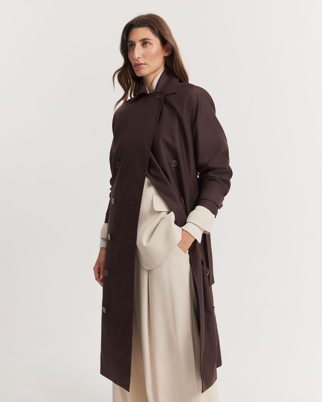 Country Road Relaxed Button Trench in Brown Lyst Australia