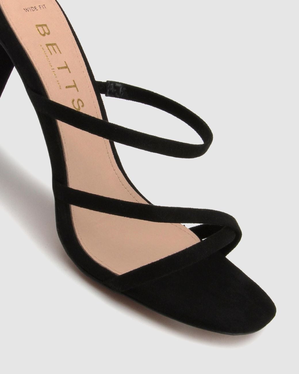 Betts Wide Fit Scarlett Strappy Mules in Black | Lyst Australia