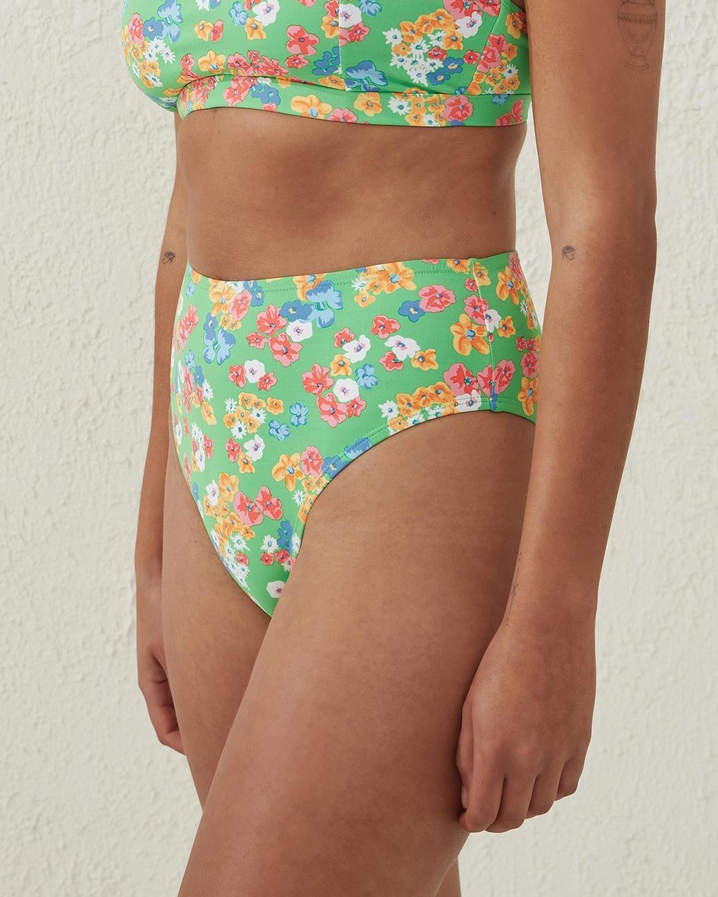 Cotton On Body Highwaisted Cheeky Bikini Bottom in Green | Lyst Australia