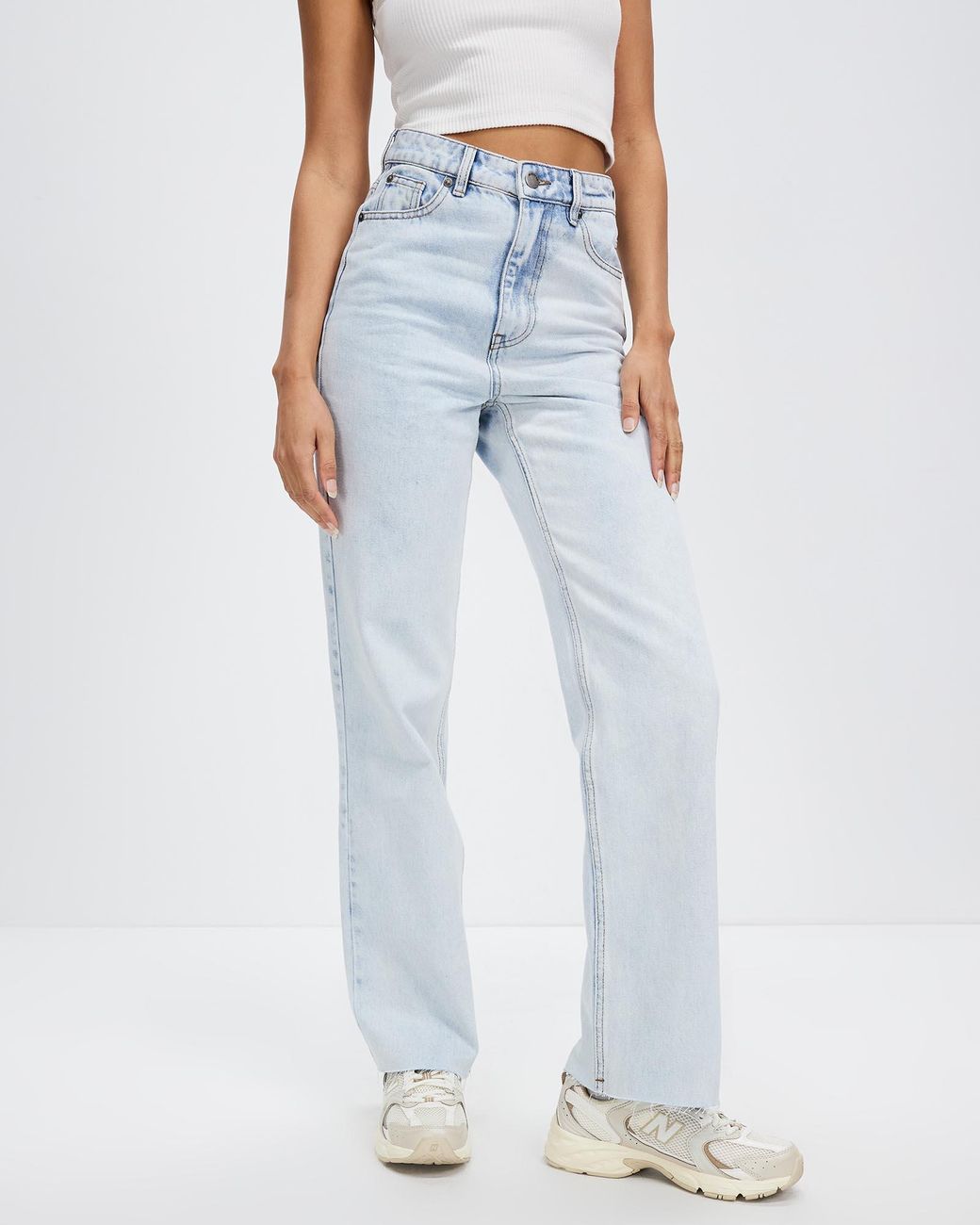 All About Eve Skye High Rise Straight Leg Jeans in Blue | Lyst Australia