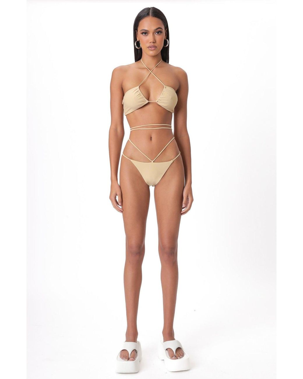 The Kript Brun Bikini Top | Lyst UK