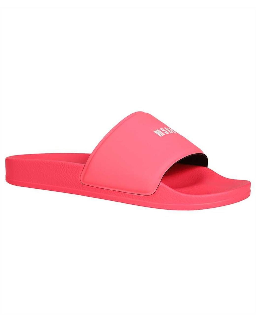 MSGM Pink Slides With Logo