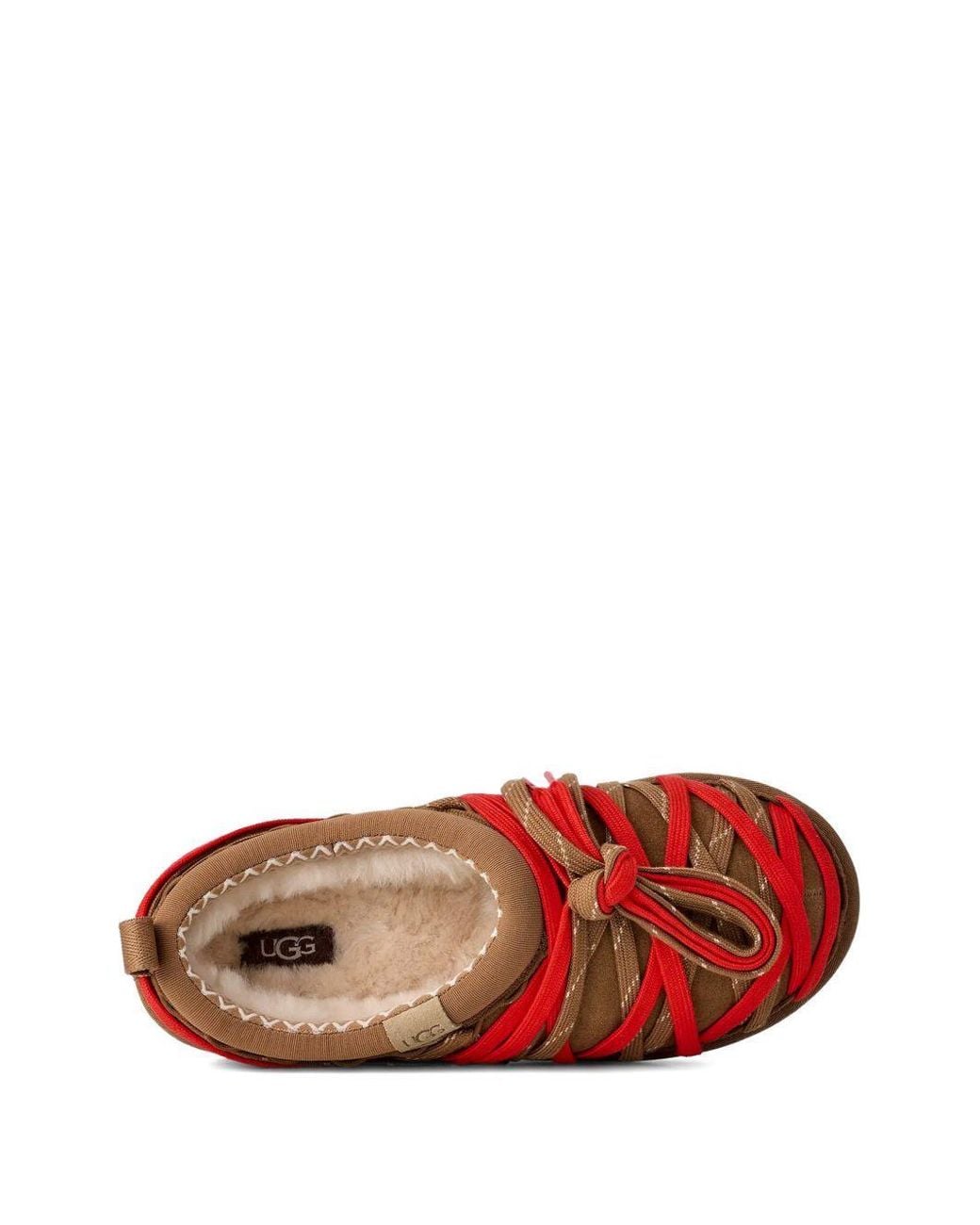 Ugg Red 'Tasman Lace' Sabots