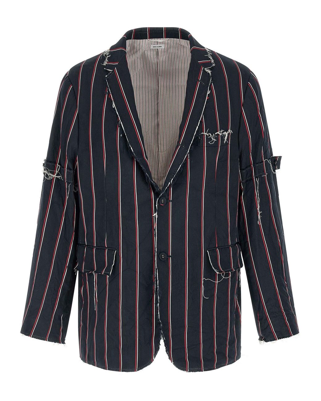 Thom Browne Blue Striped Blazer for men