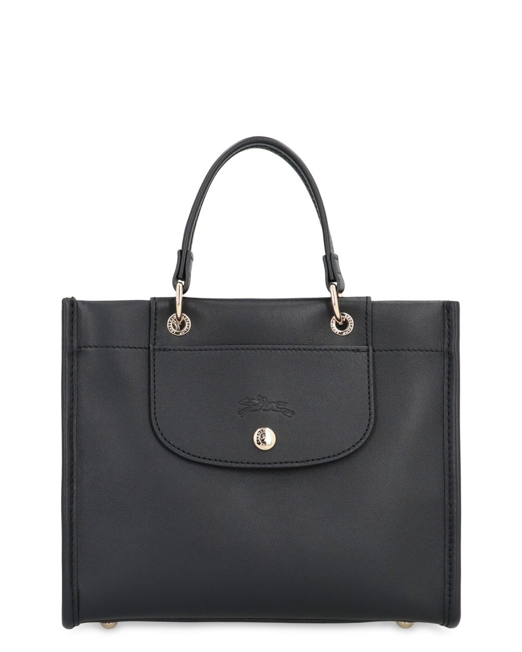 ハンドバッグ Longchamp Bag With Handle S Cabas Longchamp S Cabas Leather Bag in Black | Lyst