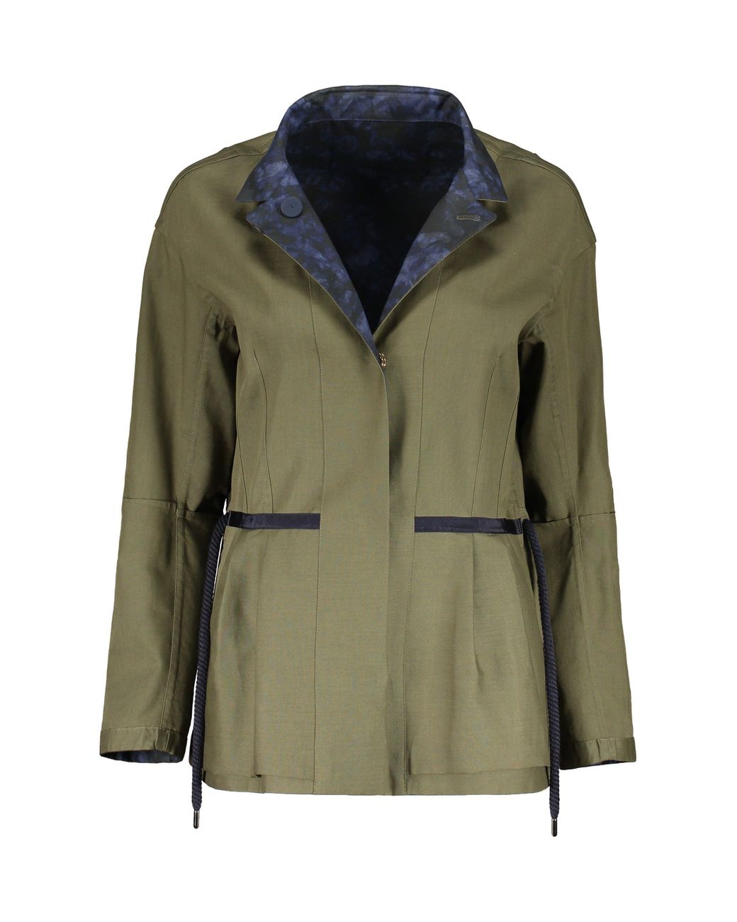 Moorer Black Button-Front Cotton Jacket