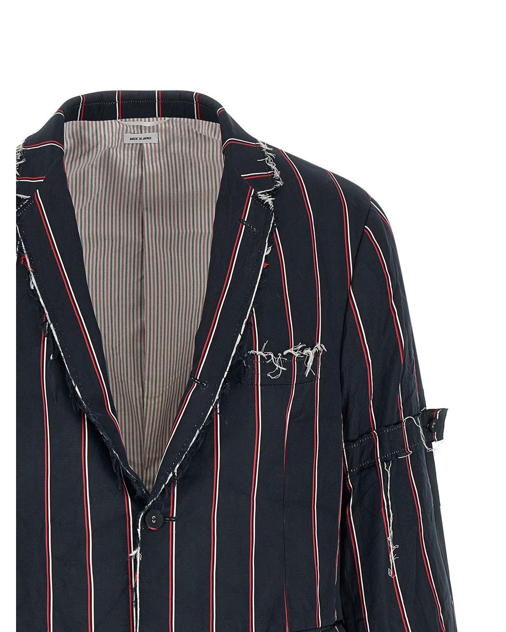 Thom Browne Blue Striped Blazer for men