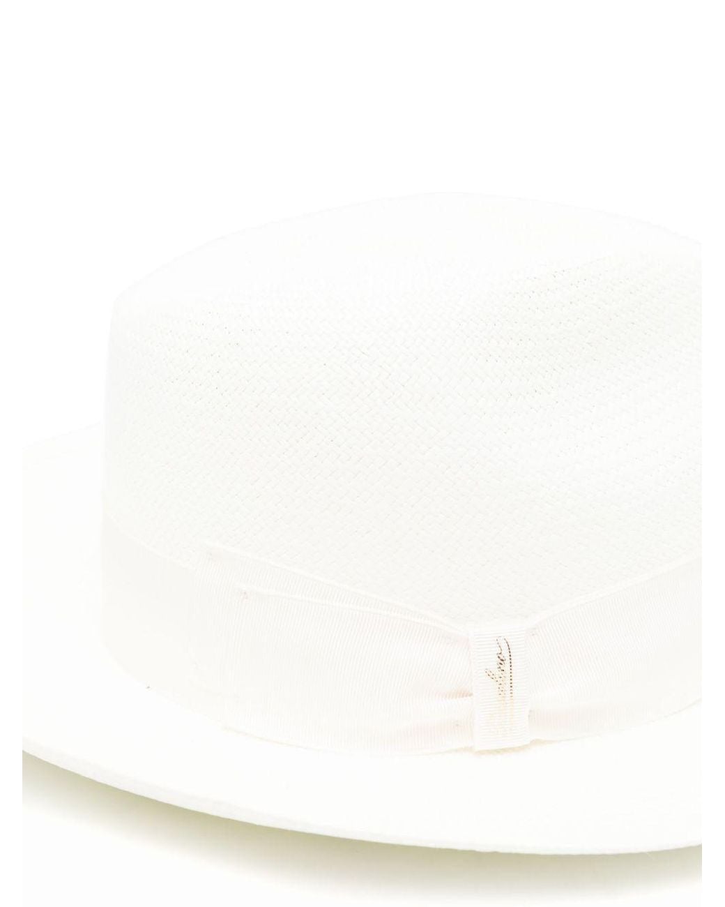 Borsalino White Giulietta Straw Hat