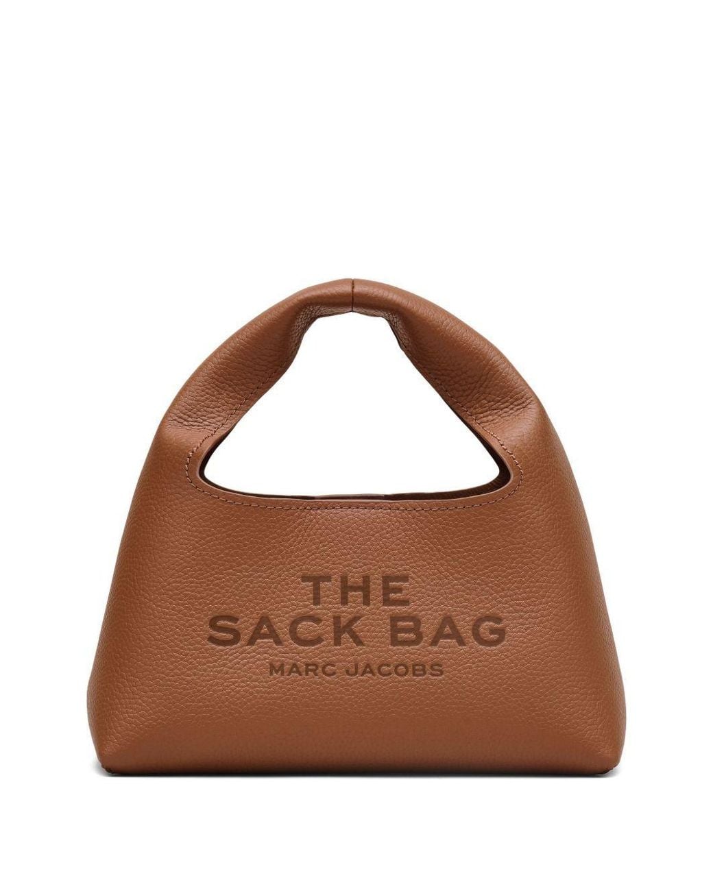 Marc Jacobs Brown The Sack Bag Mini Leather Sack Bag
