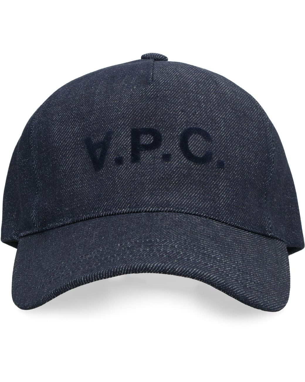 A.P.C. Blue Logo Baseball Cap for men