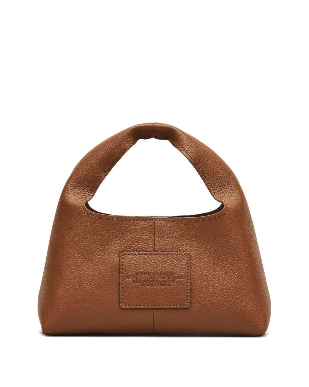 Marc Jacobs Brown The Sack Bag Mini Leather Sack Bag