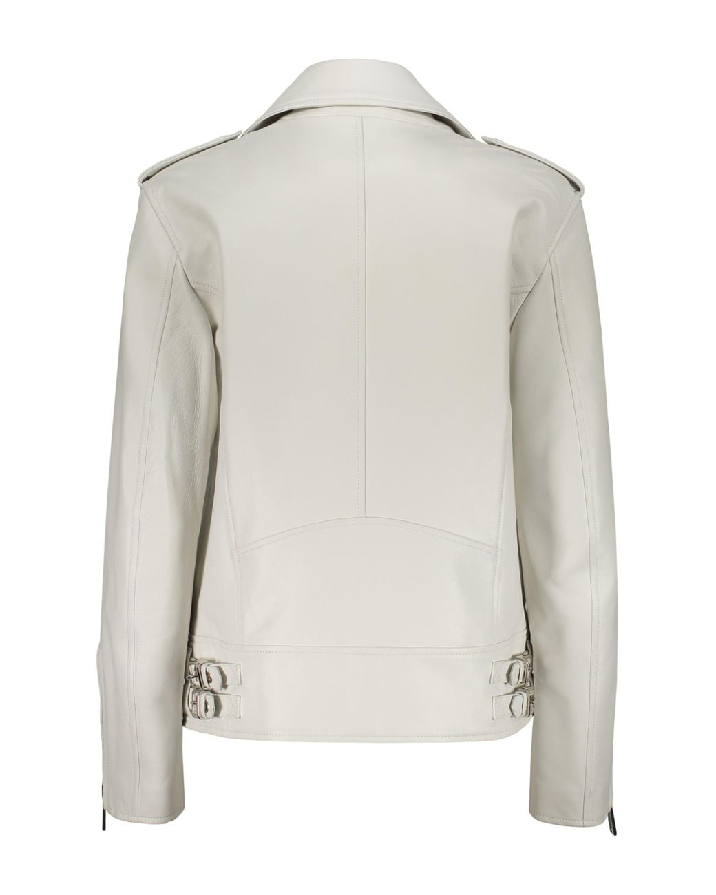 DSquared² White Leather Jacket