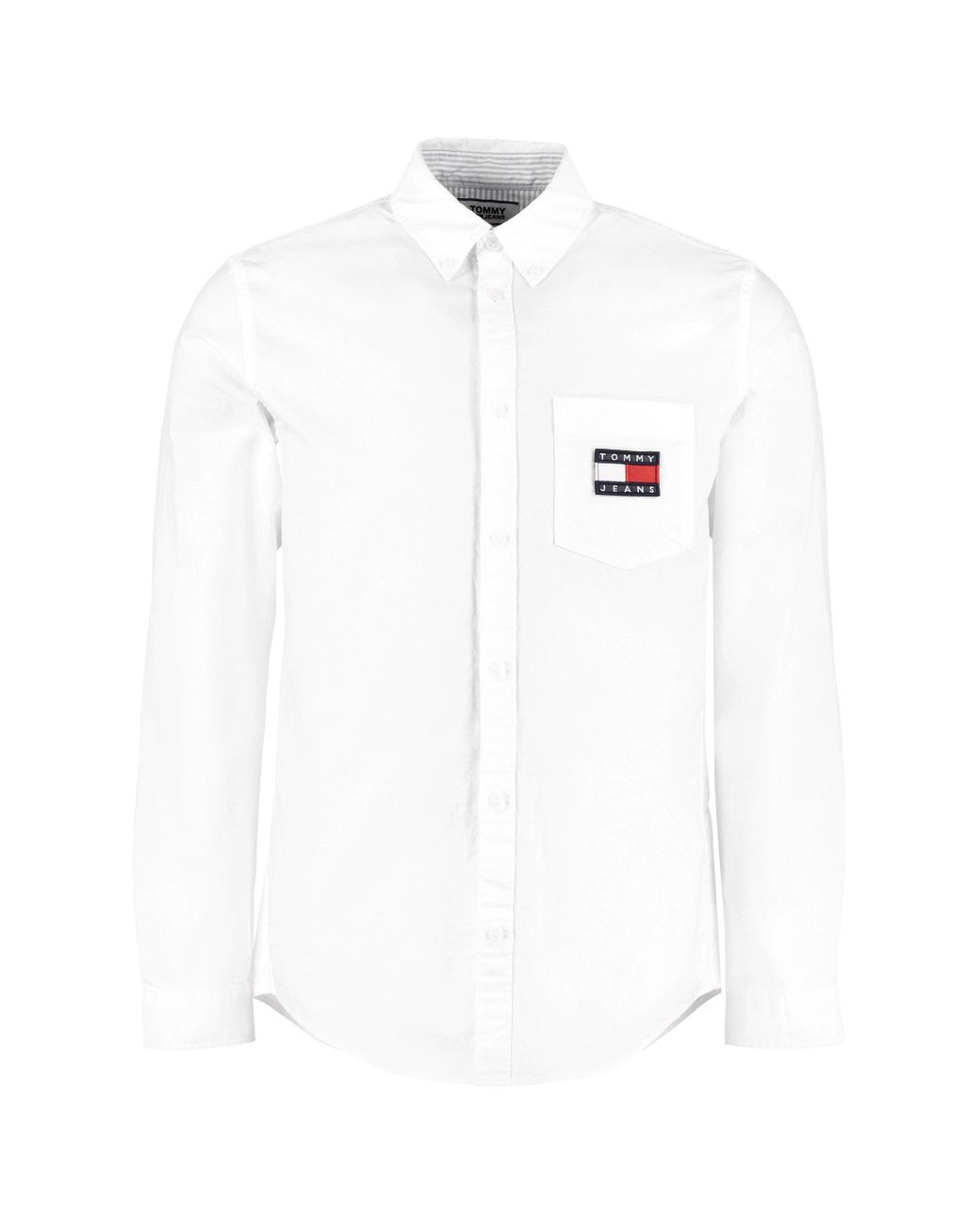 Tommy Hilfiger Oxford Cotton Shirt in White for Men | Lyst