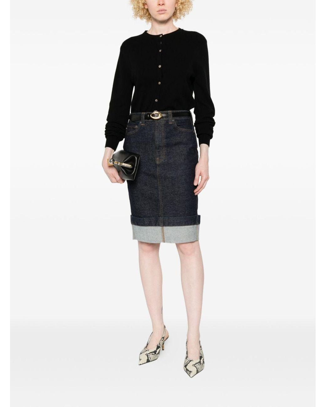 KHAITE Skirts in Blue | Lyst Canada