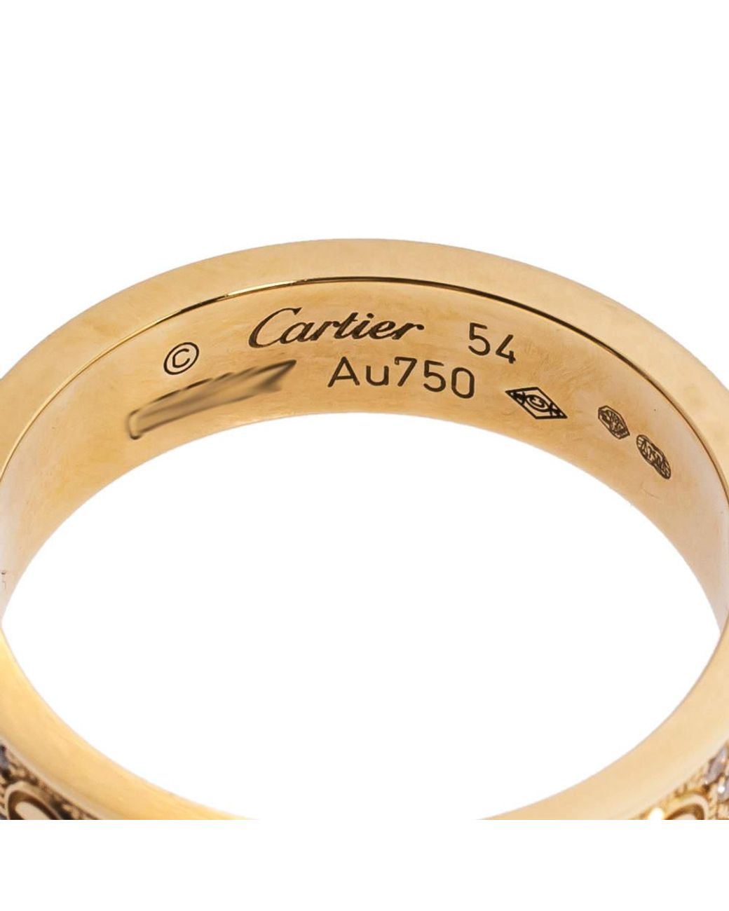cartier rose gold wedding band