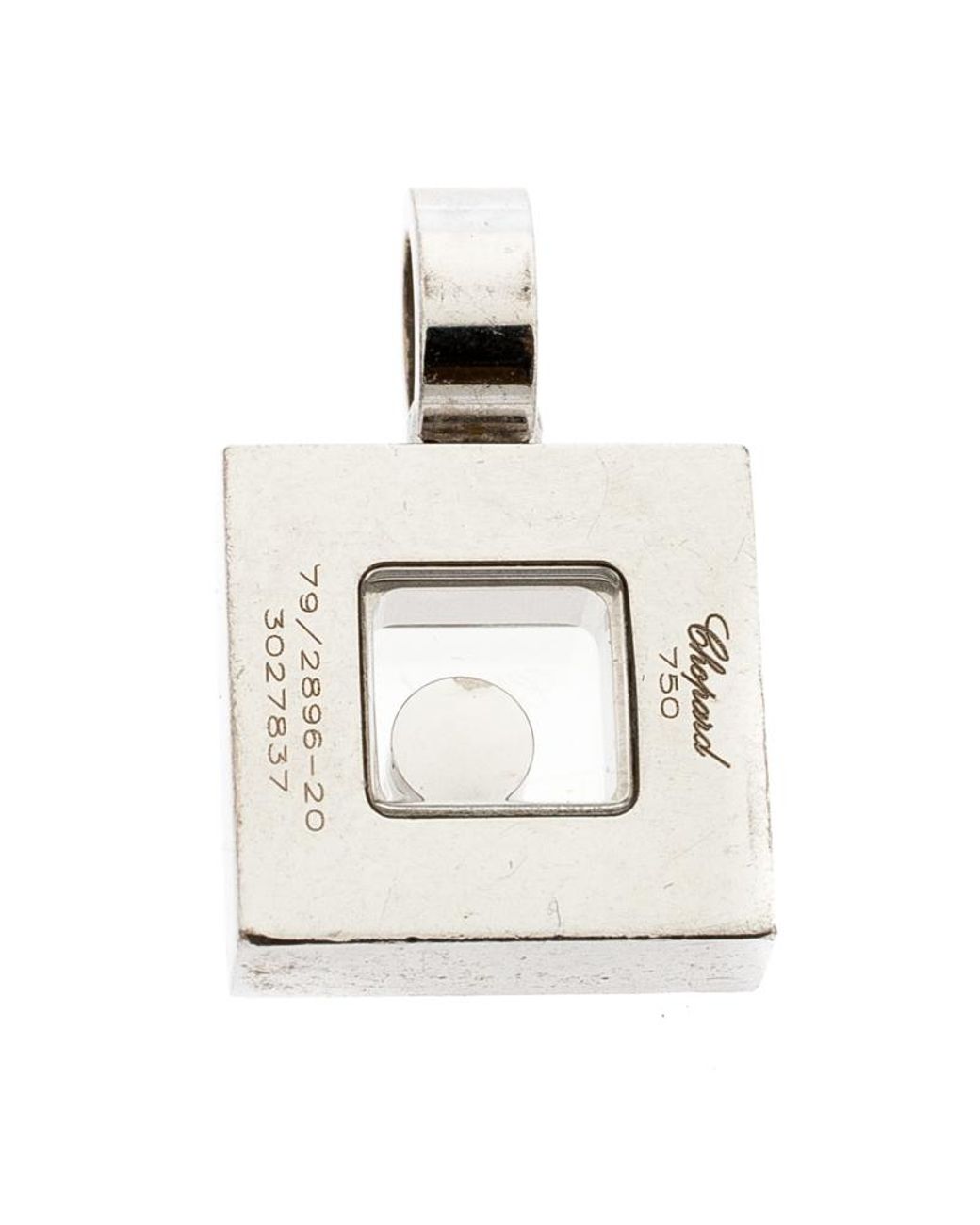 Chopard Happy Diamond 18k White Gold Square Pendant In - Chopard Happy Diamond Square Pendant Chopard Happy Diamond 18k White Gold Square Pendant In - Chopard Happy Diamond Square Pendant