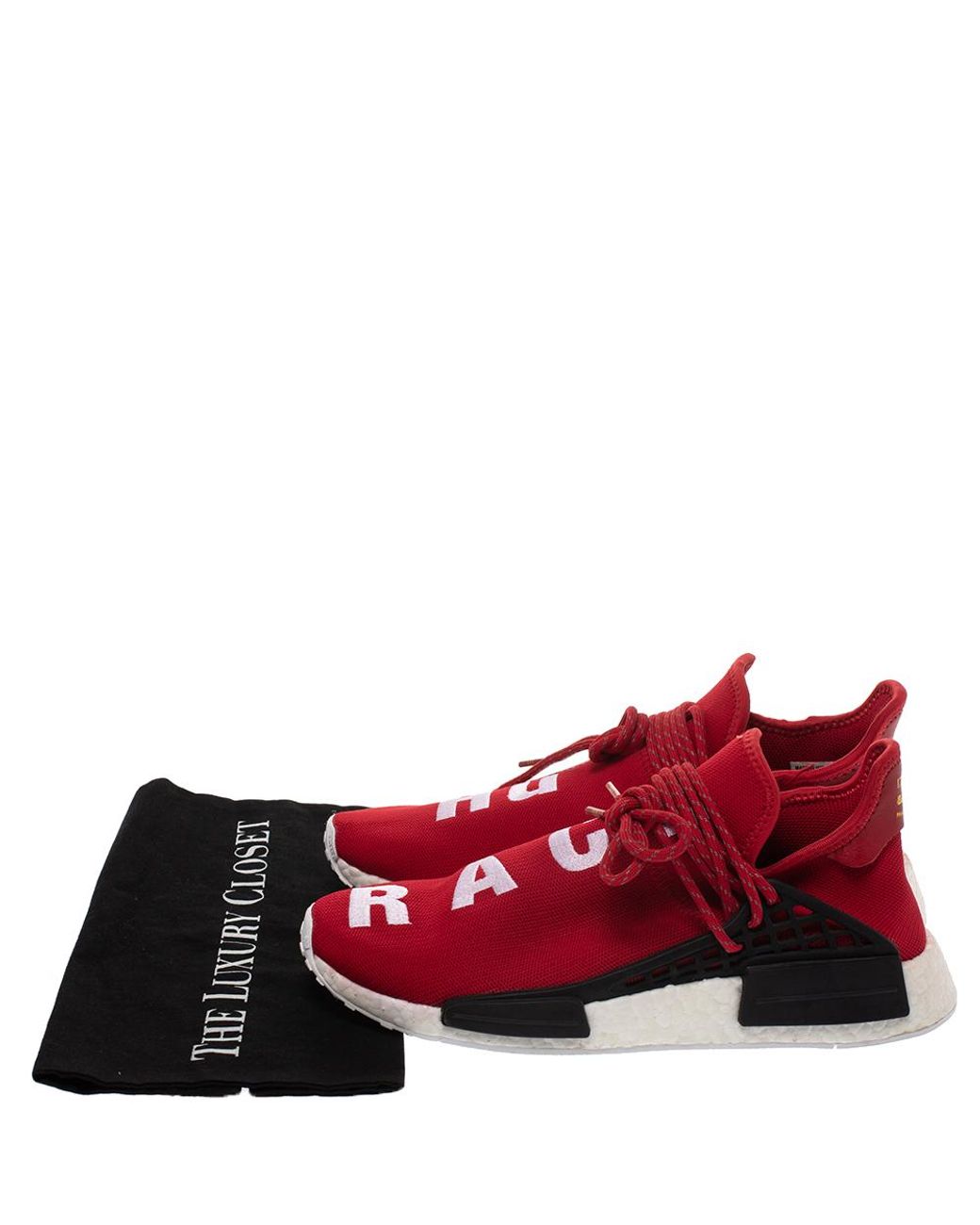 Adidas Rubber Pharrell X Hu Nmd Red Human Race Sneakers For Men Save Lyst Adidas Rubber Pharrell X Hu Nmd Red Human Race Sneakers For Men Save Lyst