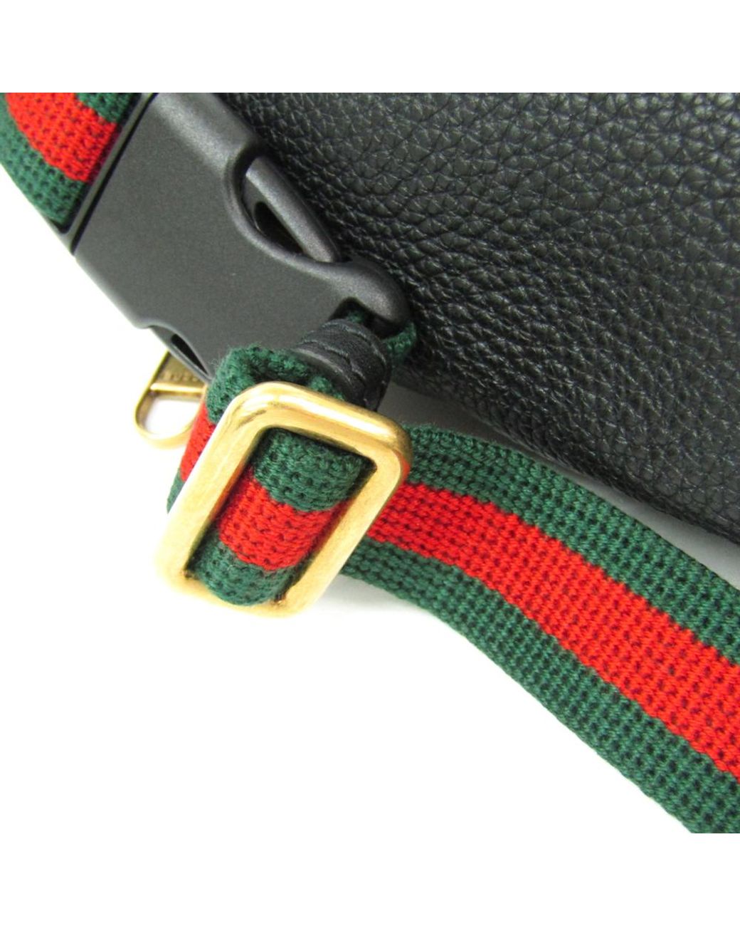 gucci print leather belt bag mini