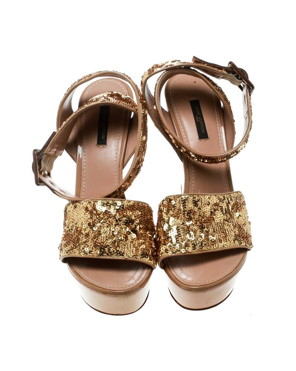 lv sandals ankle wrap