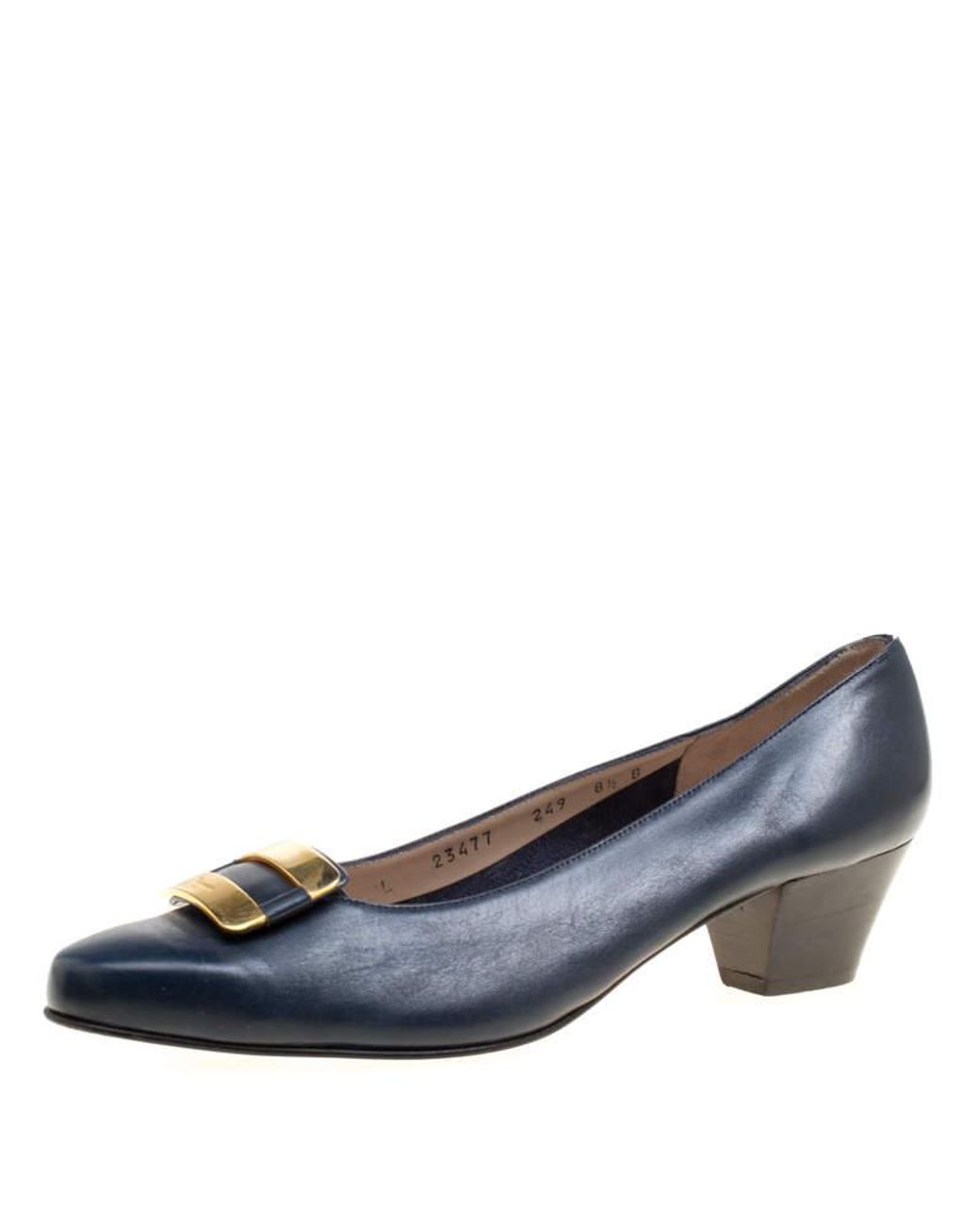 royal blue short heels