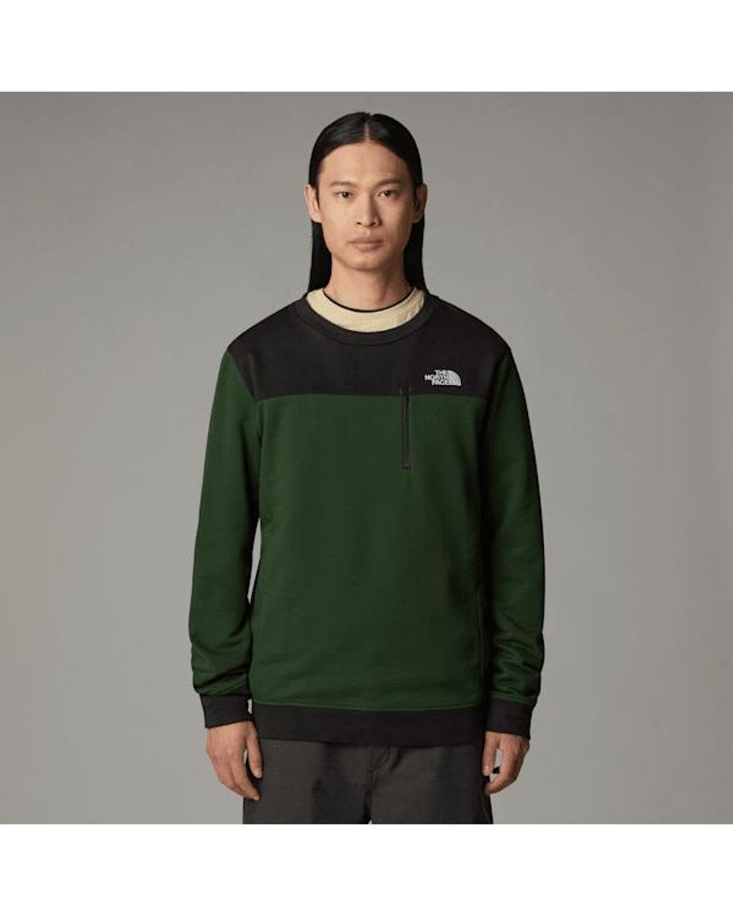 North face green jumper sale