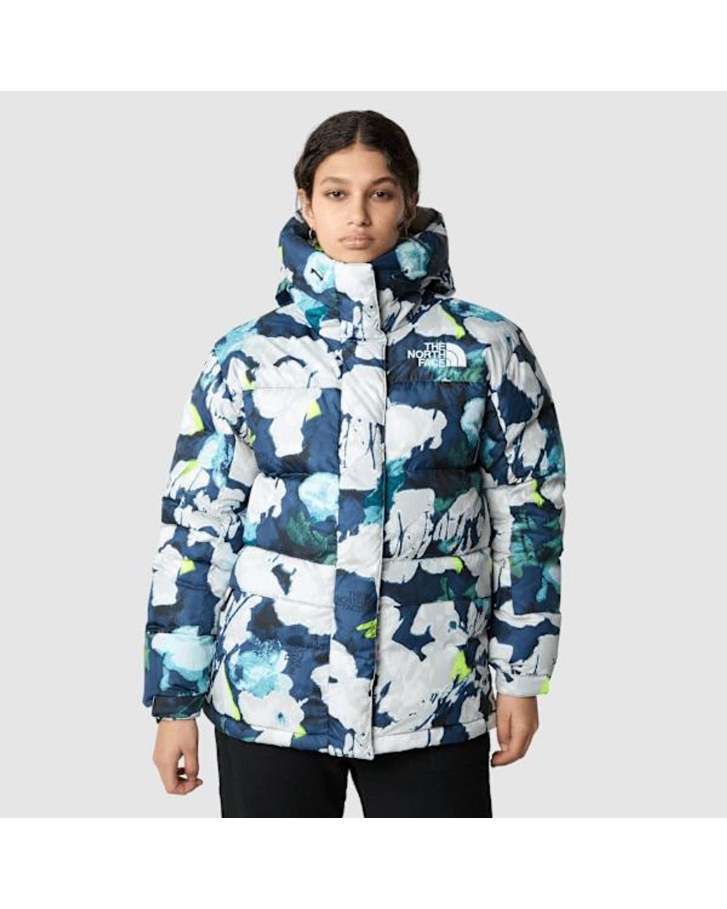 The North Face S Himalayan Down Parka Summit Abstract Floral Print in Blue Lyst UK