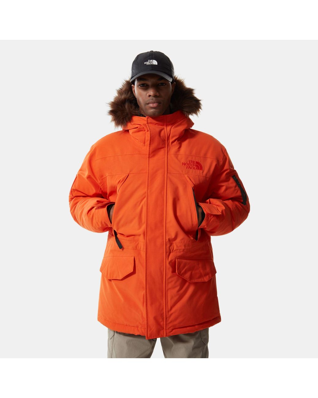 The North Face Mens Winter Expedition McMurdo Parka Red Orange |  islamiyyat.com