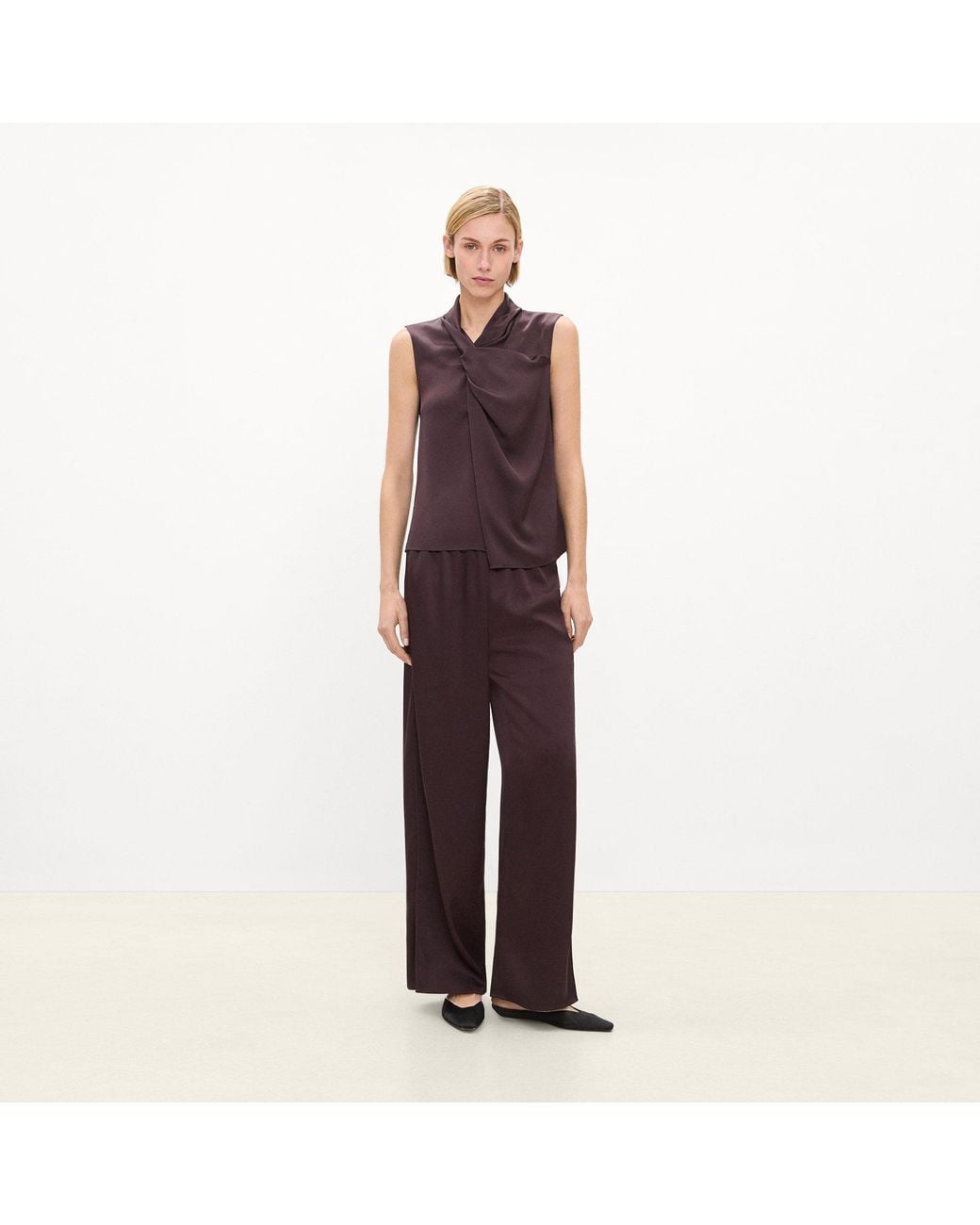 Theory Purple Side Vent Pull-On Pant