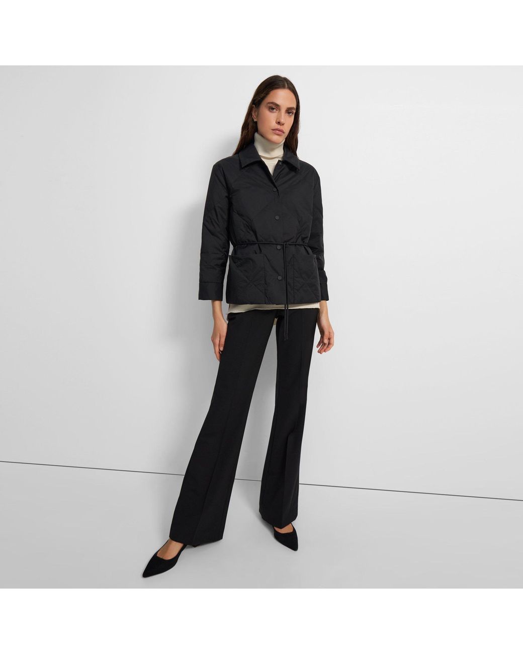 Theory shrunken shop puffer vest