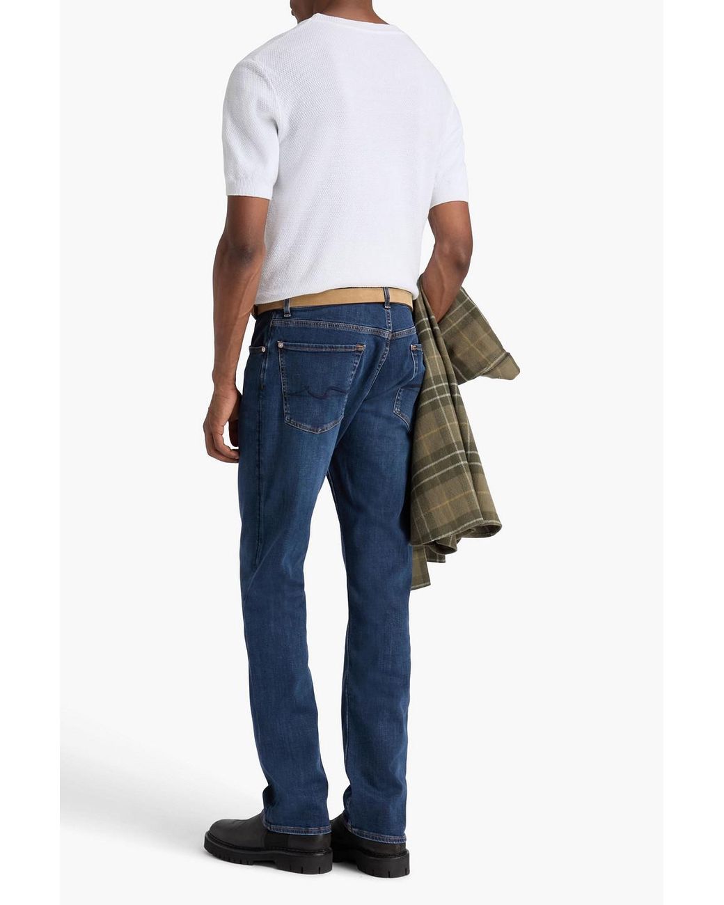 7 For All Mankind Blue Denim Jeans for men