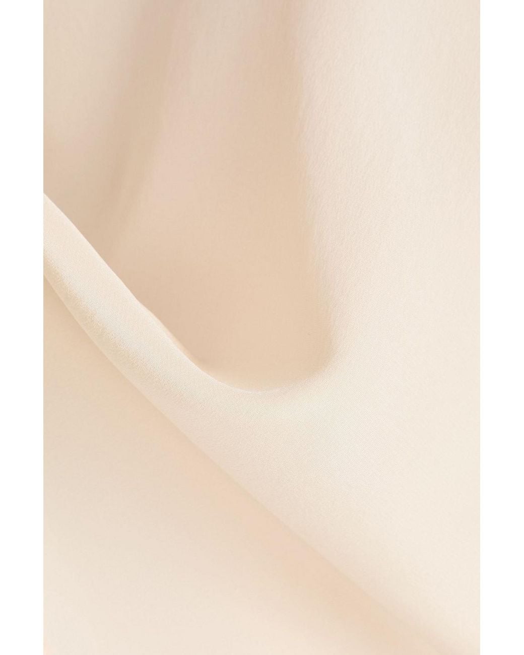 Esse Studios White Finesa Draped Silk Crepe De Chine Camisole