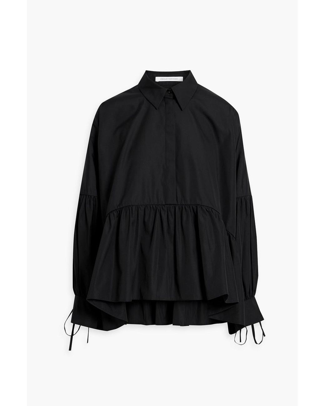 CECILIE BAHNSEN-ANDREA SHIRT/BLACK - VISITFOR