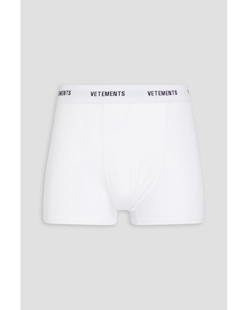 Vetements Stretch-cotton Jersey Boxer Briefs in White for Men | Lyst