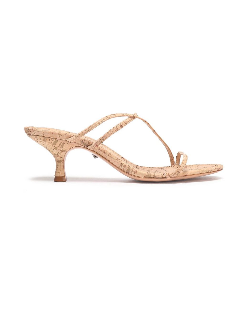 Schutz Leather Sandals Neutral - Lyst