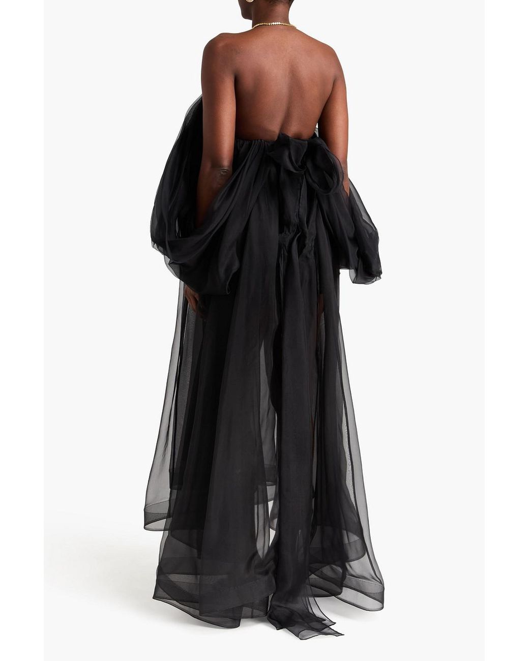 zimmermann black strapless dress Zimmermann Black Silk Strapless Mini Dress Size 1  Mine & Yours