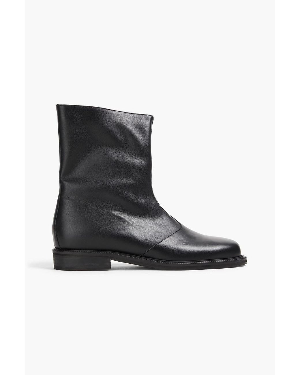 LE17SEPTEMBRE レザー アンクルブーツ Le17septembre Black Leather Ankle Boots | ModeSens