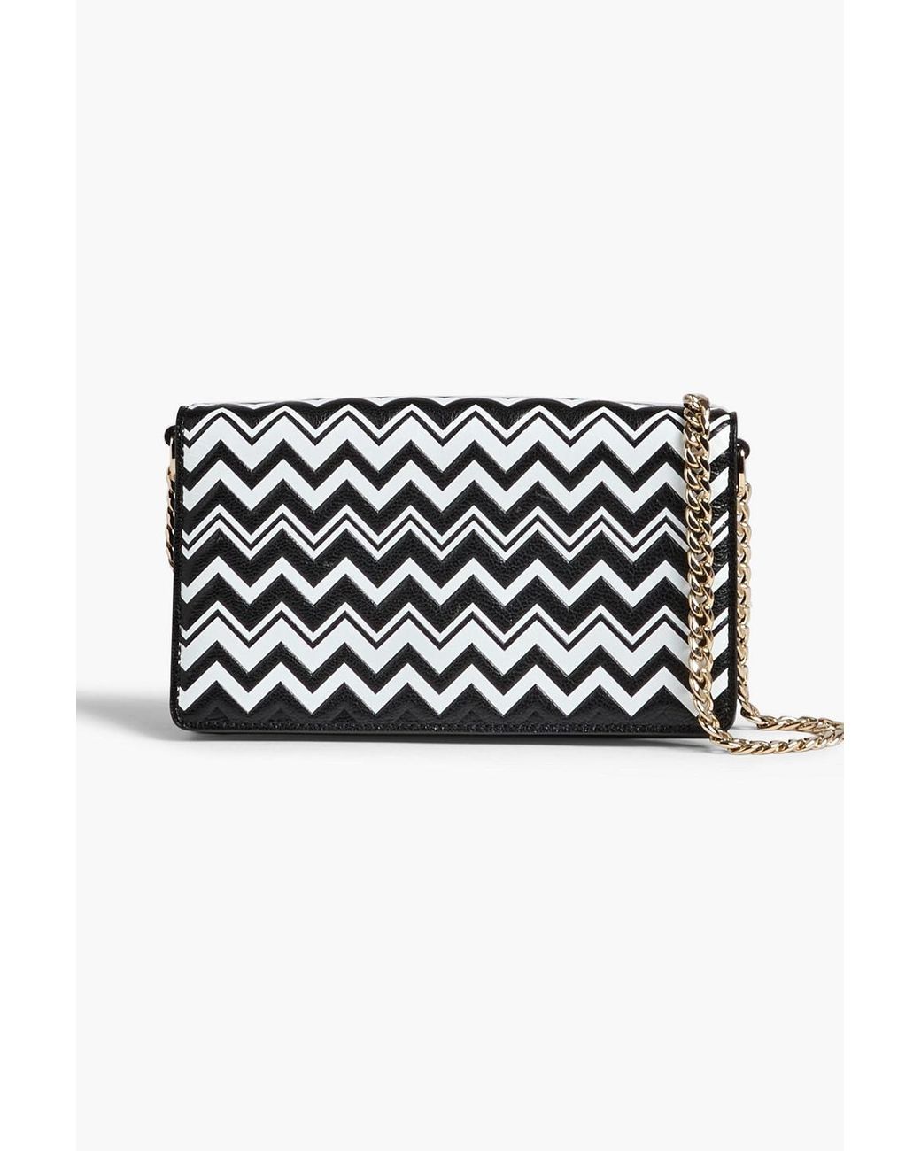 Missoni Twotone Leather Shoulder Bag in Black Lyst