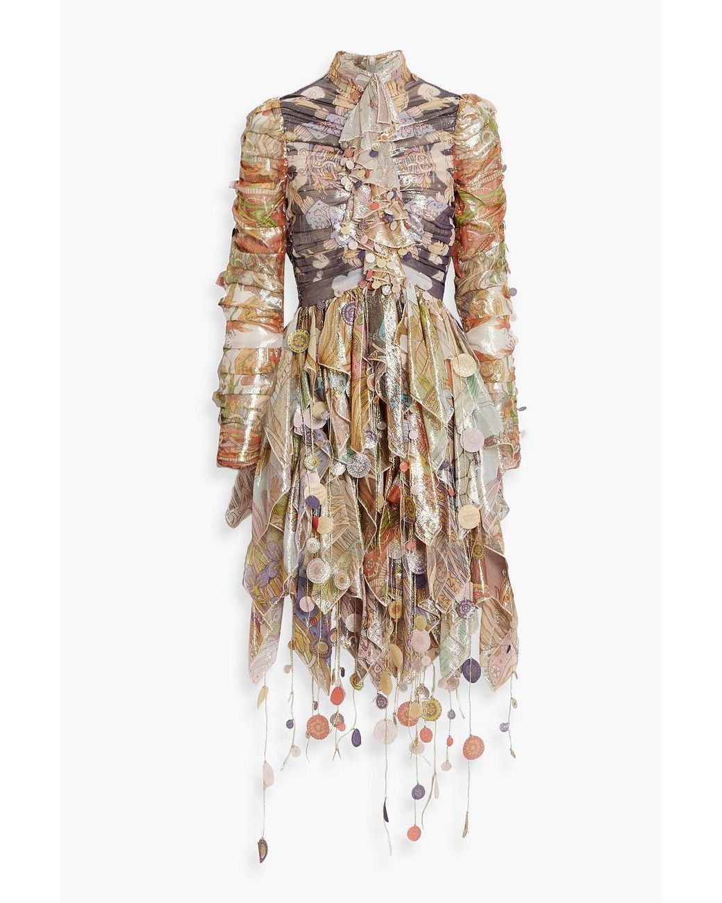 Silk Chiffon Maxi Dress Zimmermann Chiffon Dress BHLDN Floral Chiffon  Plunge Long-Sleeve Ruffle Maxi Dress Anthropologie