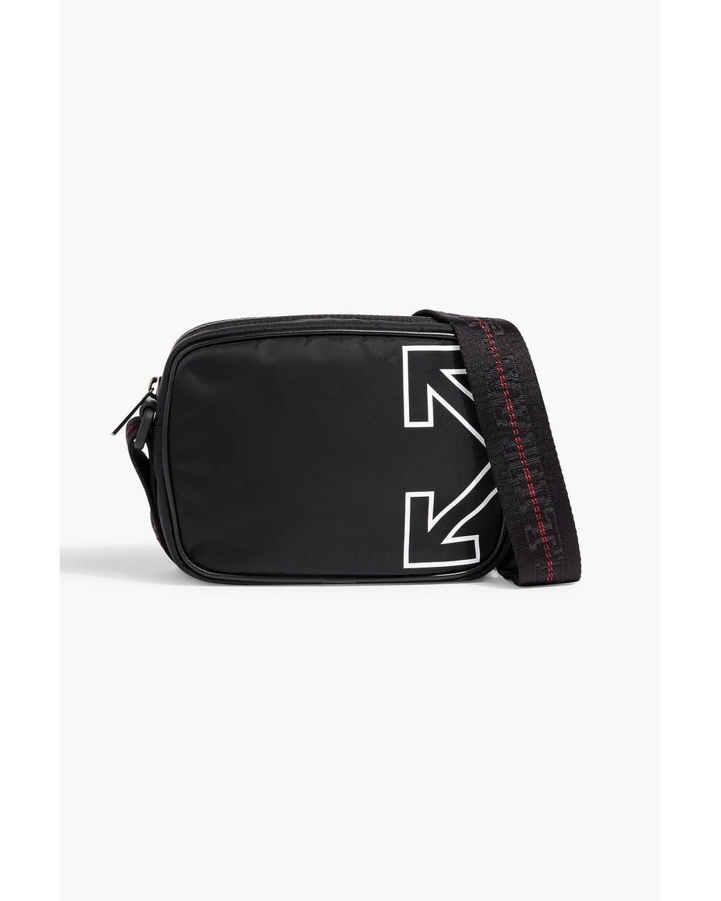 Off-White c/o Virgil Abloh Black Heritage Printed Shell Messenger Bag for men