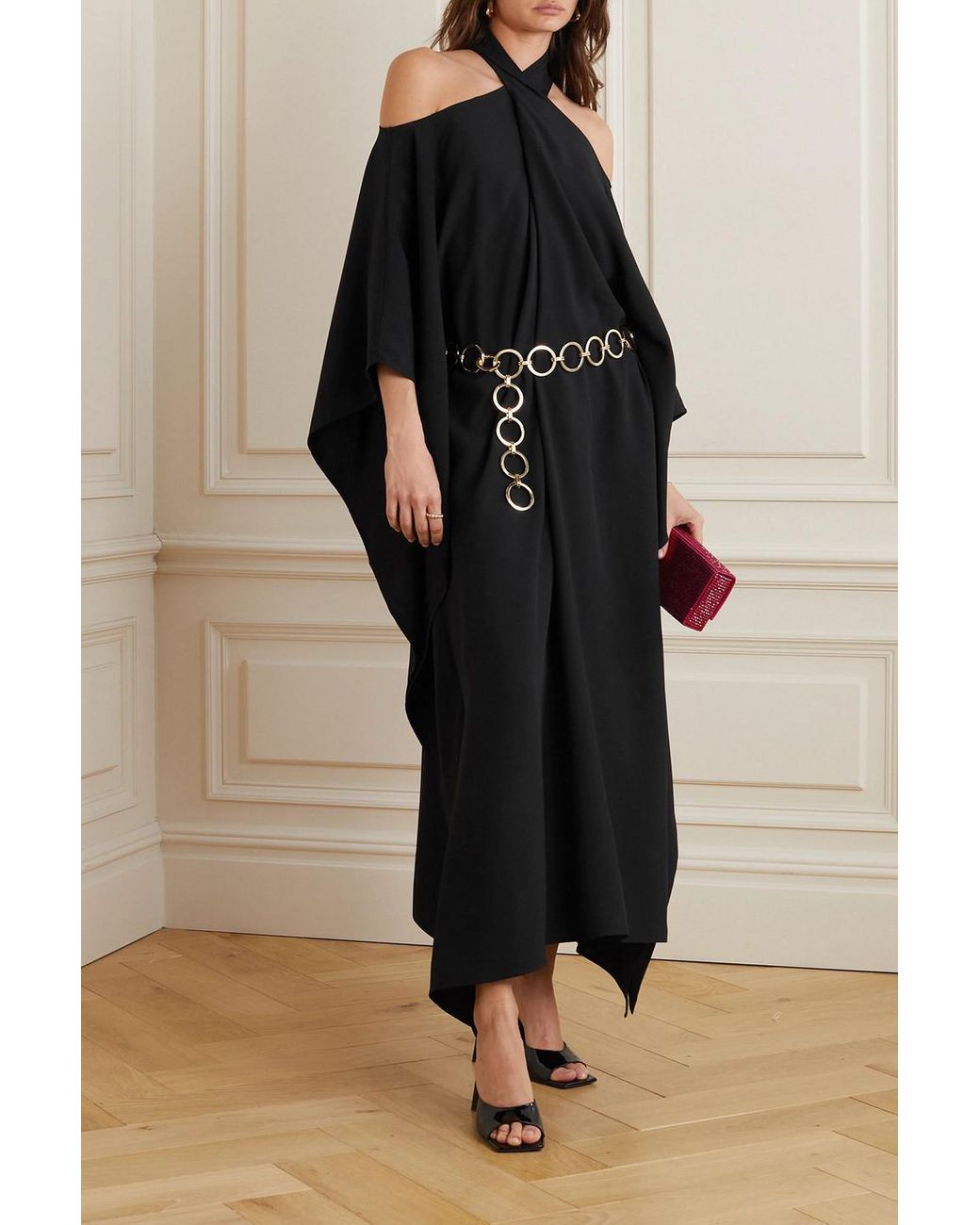 Kate spade cold shoulder crepe dress best sale